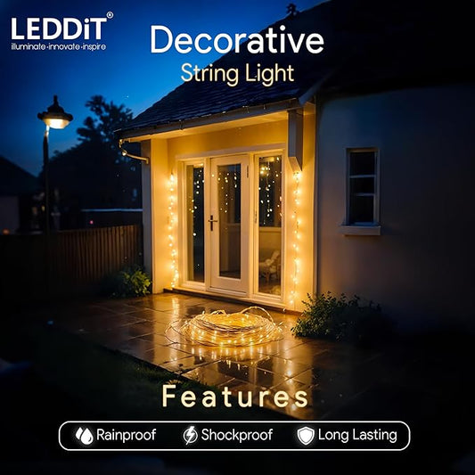 Warm White LED Fairy Lights – Cozy & Decorative String Lighting